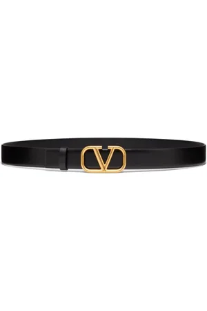 VALENTINO GARAVANI Tilbehør, Herre, Sort, 105 CM, Læder, Sort Læderbælte