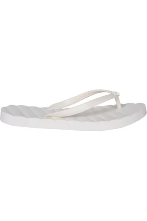 Tory Burch Sko, Dame, Hvid, 36 EU, Gummi Flip-Flops