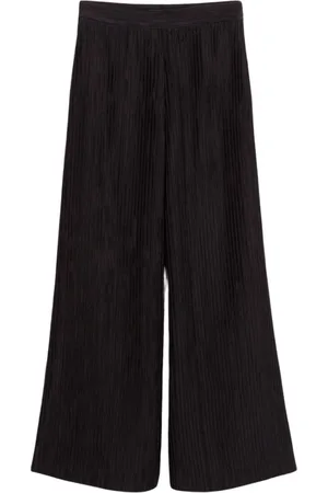 Ivy & Oak Bukser, Dame, Sort, M, Portia Plisserede Palazzo Bukser