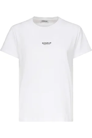 Dondup Top, Dame, Hvid, XS, Bomuld, Hvide bomuldstrøjer og poloer
