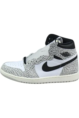 Jordan Sko, Herre, Hvid, 36 EU, Læder, Cement Retro High Top Sneaker