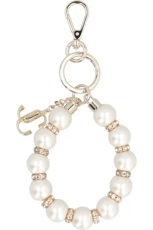 Jimmy Choo Tilbehør, Dame, Hvid, ONE SIZE, Crystal Sphere Nøglering