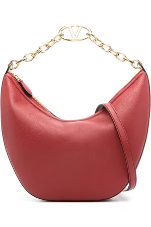 VALENTINO GARAVANI Taske, Dame, Rød, ONE SIZE, Læder, Rød Læderkædetaske