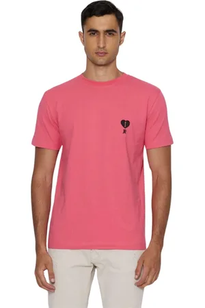 John Richmond Top, Herre, Lyserød, 2XL, Bomuld, Grafisk T-shirt med Rund Hals