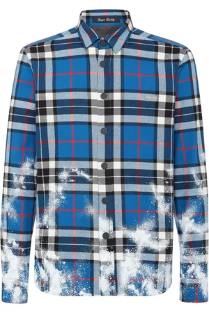 Philipp Plein Skjorte, Herre, Blå, S, Casual Skjorte