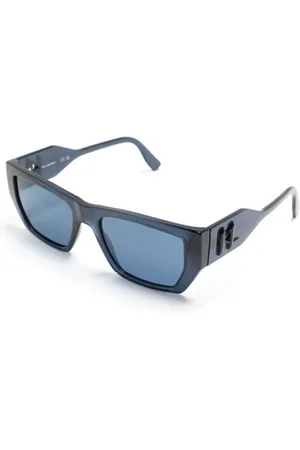 Karl Lagerfeld Tilbehør, unisex, Blå, 54 MM, Solbriller med originalt etui