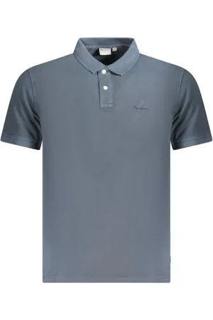 Pepe Jeans Top, Herre, Blå, XL, Bomuld, Blå Bomuldspolo med Broderi