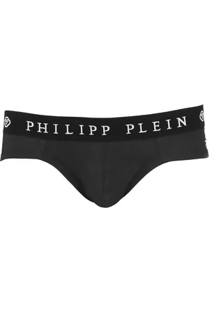 Philipp Plein Undertøj, Dame, Sort, XL, Uld, Slipbipack Boxershorts