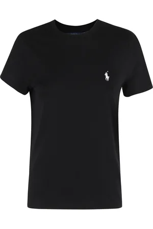 Ralph Lauren Top, Dame, Sort, L, Bomuld, Casual Bomulds T-shirt