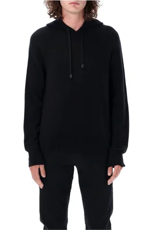 Tom Ford Sweathshirts & Hoodies, Herre, Sort, XL, Cashmere, Luksuriøs Cashmere Hættetrøje