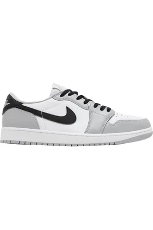 Jordan Sko, Herre, Grå, 45 EU, Læder, Low Top Barons Sneakers