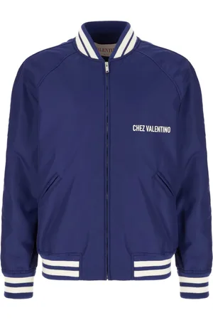 VALENTINO GARAVANI Jakke, Herre, Blå, M, Uld, Chez Valentino Bomberjakke
