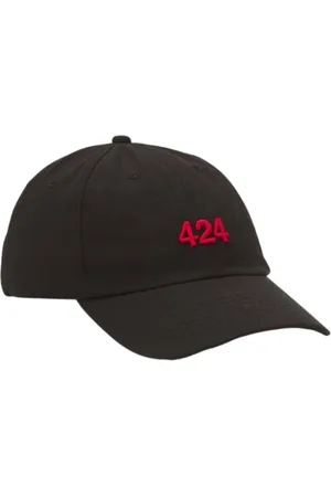 424 FAIRFAX Tilbehør, Herre, Sort, ONE SIZE, Bomuld, Bomuld Twill Hat i Sort