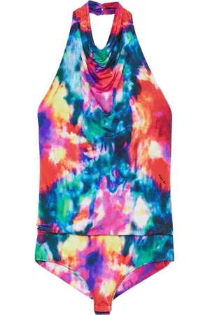 Patrizia Pepe Top, Dame, Blå, M, Tyl, Stylish Body Art Top