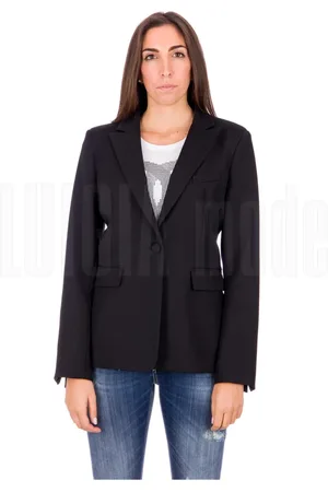 Pinko Jakke, Dame, Sort, M, Uld, Technical Wool Jacket