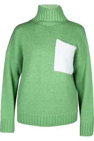 J.W.Anderson Strik, Dame, Grøn, M, Turtleneck Sweater