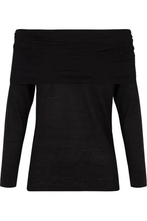 Cortana Top, Dame, Sort, XS, Linned, Romeo, top i sort linnedpunkt