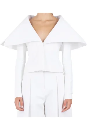 Jacquemus Jakke, Dame, Hvid, S, Tyl, La Veste Style Jakke