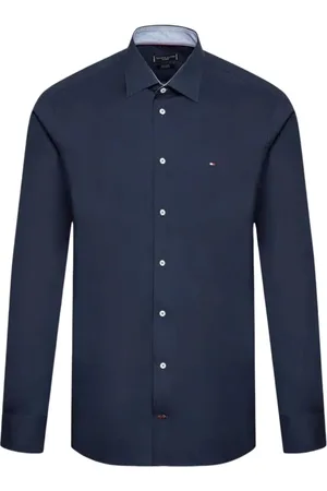 Tommy Hilfiger Skjorte, Herre, Blå, 4XL, Bomuld, Formal Skjorte