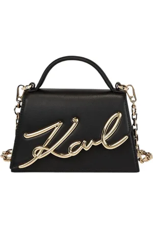Karl Lagerfeld Taske, Dame, Sort, ONE SIZE, Læder, Signature Crossbody Taske