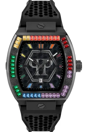 Philipp Plein Tilbehør, Herre, Sort, ONE SIZE, The Hexagon Phantom Watch