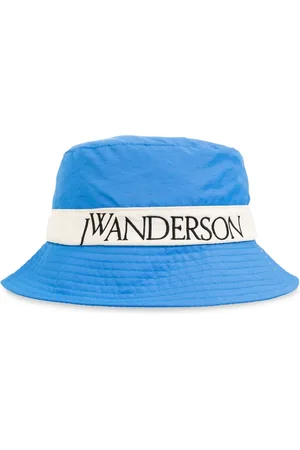 J.W.Anderson Tilbehør, Dame, Blå, S/M, Uld, Logo Bucket Hat