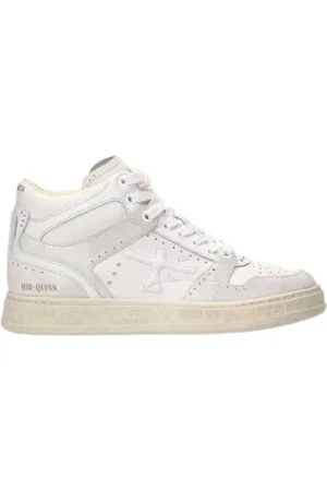 Premiata Sko, Dame, Hvid, 39 EU, Uld, mid quinn-d Sneakers