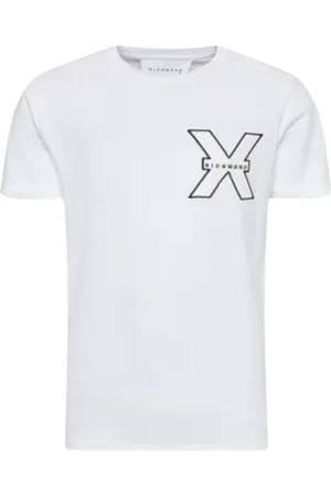 John Richmond Top, Herre, Hvid, 2XL, Bomuld, T-Shirt Eater