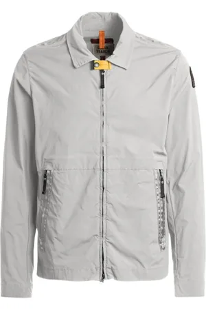Parajumpers Jakke, Herre, Grå, 2XL, Bomuld, Sten-Vasket Stretch Overshirt