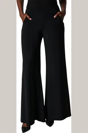 Joseph Ribkoff Bukser, Dame, Blå, 2XL, Uld, Wide Bukser