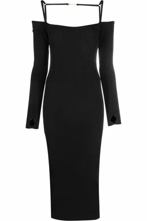 Jacquemus Kjole, Dame, Sort, M, Chic Sommerkjole