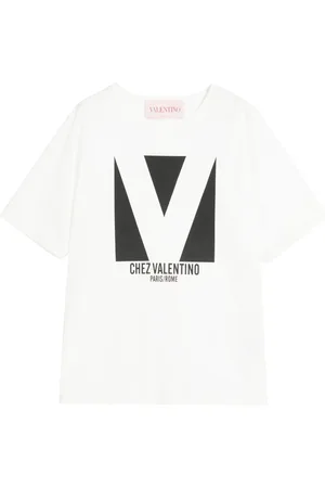 VALENTINO GARAVANI Top, Dame, Hvid, XS, Bomuld, Chez Valentino T-shirt