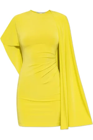 Stella McCartney Kjole, Dame, Grøn, 2XS, Kort kjole med figursyet snit