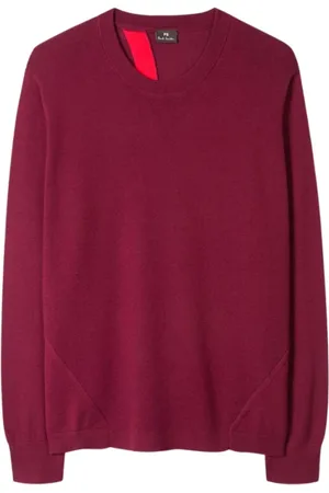 Paul Smith Strik, Dame, Rød, S, Open Back Sweater