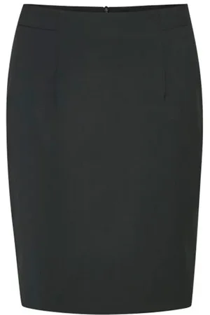 INWEAR Nederdel, Dame, Sort, S, Polyester, Feminint Pencil Skirt