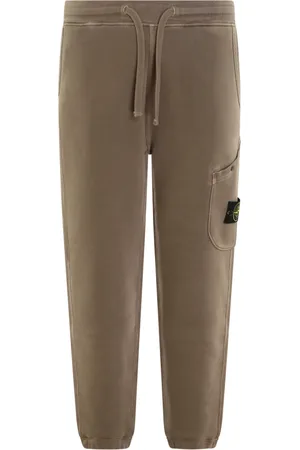 Stone Island Bukser, Herre, Brun, M, Polyester, Fleece Bukser