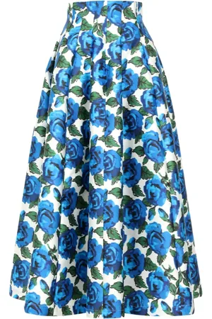 Serafini Nederdel, Dame, Blå, M, Clear Midi Nederdel