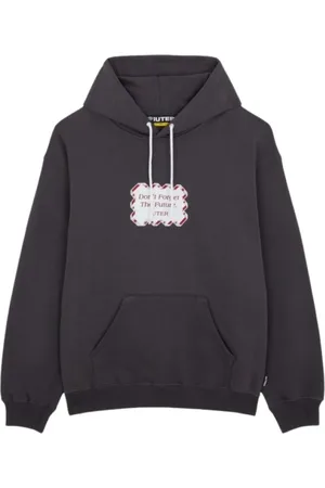 IUTER Sweathshirts & Hoodies, Herre, Sort, S, Uld, Stilfuld Future Hoodie