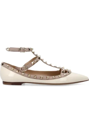 VALENTINO GARAVANI Sko, Dame, , 39 EU, Rockstud Ballerina Sko med Spids Tå