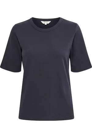 Part Two Top, Dame, Sort, XL, Bomuld, Klassisk bomulds T-shirt - Nattehimmel