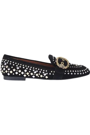 Kurt Geiger Sko, Dame, Sort, 38 1/2 EU, Uld, Stilfulde loafers