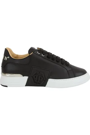 Philipp Plein Sko, Herre, Sort, 41 EU, Klassiske Low-Top Sneakers
