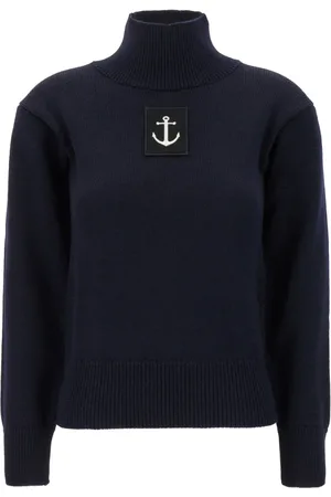 Jil Sander Strik, Dame, Sort, S, Højhalset sweater
