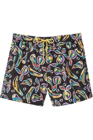Paul Smith Badetøj, Herre, Sort, L, Polyester, Badeshorts med frugtprint