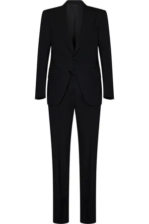 Tom Ford Jakkesæt, Herre, Sort, S, Uld, Single Breasted Suit Sæt