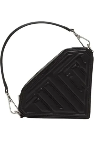 IUTER Taske, Dame, Sort, ONE SIZE, Uld, Mini Crossbody Taske med Præget Logo
