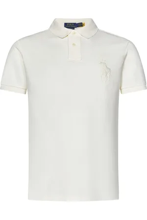 Ralph Lauren Top, Herre, Hvid, S, Bomuld, Polo T-shirt med Big Pony