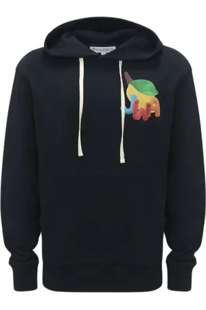 J.W.Anderson Sweathshirts & Hoodies, Dame, Sort, S, Bomuld, Lemon Print Hoodie