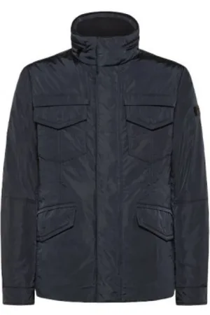 Peuterey Jakke, Herre, Blå, M, Nylon, Stripes Man Jakke