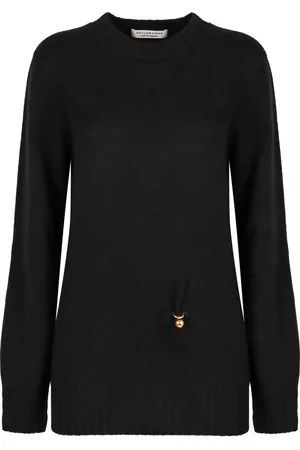Serafini Strik, Dame, Sort, XS, Uld, Luksuriøs Uld Cashmere Sweater